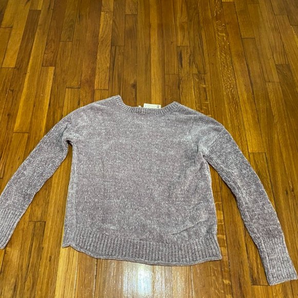 LAST CHANCE -NWT Mudd Silver Medal Chenille V-Neck Sweater XS - Picture 5 of 5